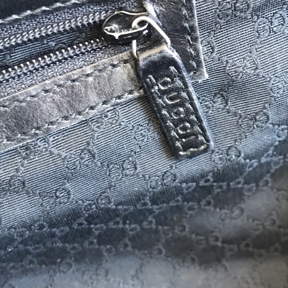 GUCCI vintage black leather bag - Picture 12 of 16